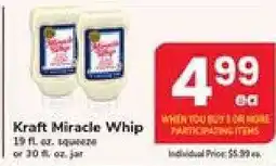 Safeway Kraft Miracle Whip offer
