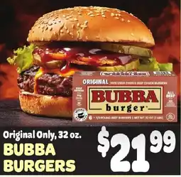 Gristedes Bubba Burgers offer