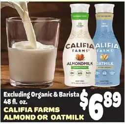 Gristedes Califia Farms Almond or Oatmilk offer