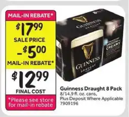Stop&Shop Guinness Draught 8 Pack offer