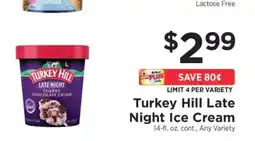 ShopRite Turkey Hill Late Night Ice Cream offer