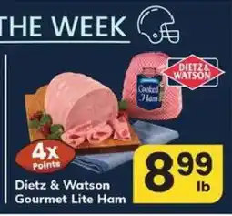 Safeway Dietz & Watson Gourmet Lite Ham offer