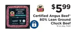 ShopRite Certified Angus Beef 80% Lean Ground Chuck Beef offer