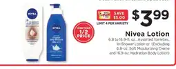 ShopRite Nivea Lotion offer