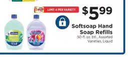 ShopRite Softsoap Hand Soap Refills offer