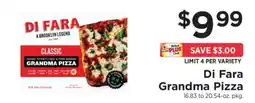 ShopRite Di Fara Grandma Pizza offer