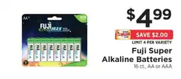 ShopRite Fuji Super Alkaline Batteries offer