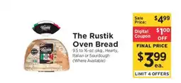 ShopRite The Rustik Oven Bread offer