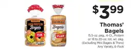 ShopRite Thomas' Bagels offer