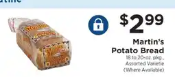 ShopRite Martin's Potato Bread offer