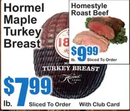 SuperFresh Hormel Maple Turkey Breast offer