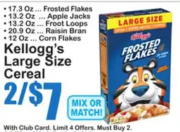 SuperFresh Kellogg's Large Size Cereal offer