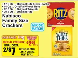 SuperFresh Nabisco Family Size Crackers offer