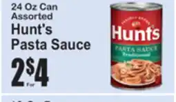 SuperFresh 24 Oz Can Assorted Hunt's Pasta Sauce offer