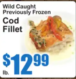 SuperFresh Wild Caught Previously Frozen Cod Fillet offer