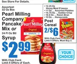 SuperFresh Pearl Milling Company Pancake Mix or 24 Fl Oz Btl Syrup offer