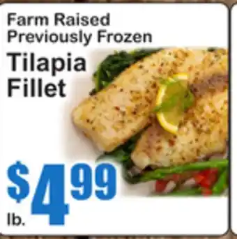 SuperFresh Farm Raised Previously Frozen Tilapia Fillet offer