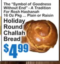 SuperFresh Holiday Round Challah Bread offer