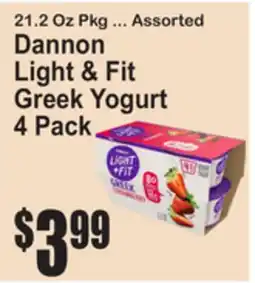 SuperFresh Dannon Light & Fit Greek Yogurt offer