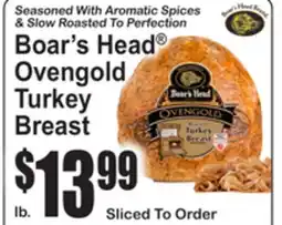 SuperFresh Boar's Head Overgold Turkey Breast offer