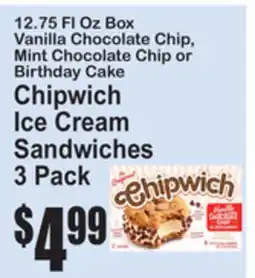 SuperFresh Chipwich Ice Cream Sandwiches offer