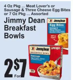 SuperFresh Jimmy Dean Breakfast Bowls offer
