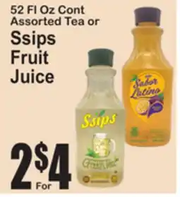 SuperFresh 52 FL Oz Cont Assorted Tea or Ssips Fruit Juice offer