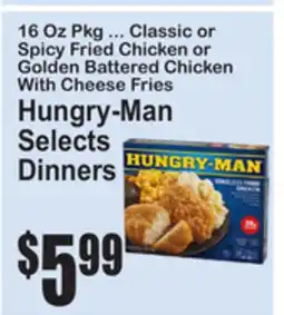 SuperFresh Hungry-Man Selects Dinners offer