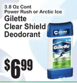 SuperFresh Gilette Clear Shield Deodorant offer