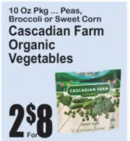 SuperFresh Cascadian Farm Organic Vegetables offer