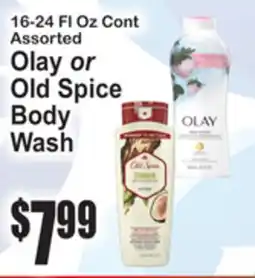 SuperFresh 16-24 FL Oz Cont Assorted Olay or Old Spice Body Wash offer