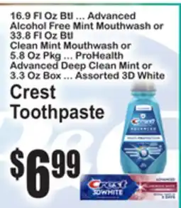SuperFresh Crest Toothpaste offer