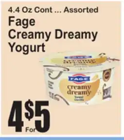 SuperFresh Fage Creamy Dreamy Yogurt offer