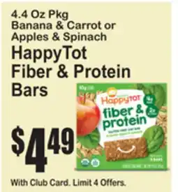 SuperFresh HappyTot Fiber & Protein Bars offer