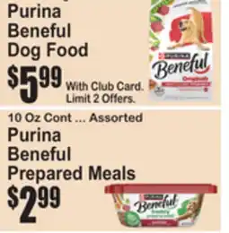 SuperFresh Purina Beneful Dog Food offer