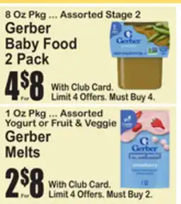 SuperFresh Gerber Baby Food offer