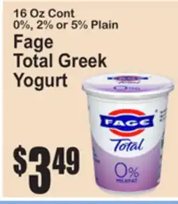 SuperFresh Fage Total Greek Yogurt offer