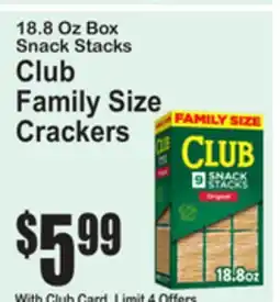 SuperFresh Club Family Size Crackers offer