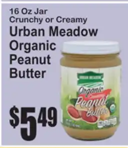 SuperFresh Urban Meadow Organic Peanut Butter offer