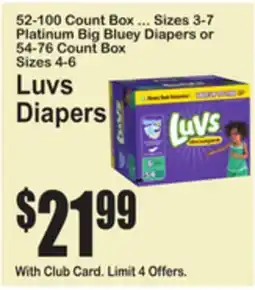 SuperFresh Luvs Diapers offer