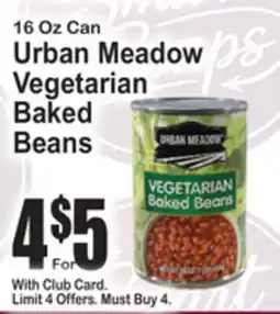 SuperFresh 16 Oz Can Urban Meadow Vegetarian Baked Beans offer