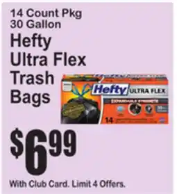 SuperFresh Hefty Ultra Flex Trash Bags offer