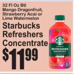 SuperFresh Starbucks Refreshers Concentrate offer