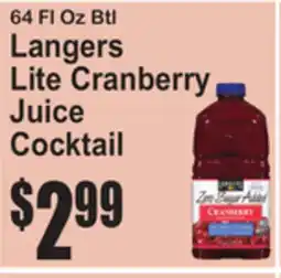 SuperFresh Langers Lite Cranberry Juice Cocktail offer