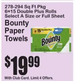 SuperFresh Bounty Paper Towels offer