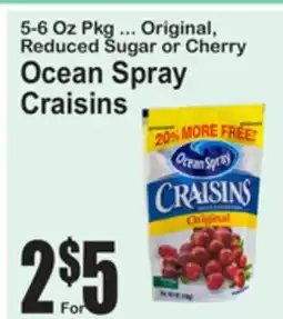 SuperFresh Ocean Spray Craisins offer