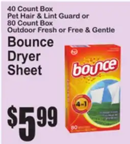 SuperFresh Bounce Dryer Sheet offer
