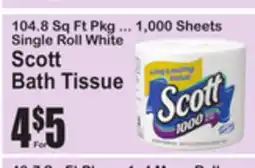 SuperFresh Scott Bath Tissue offer