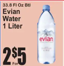SuperFresh Evian Water offer
