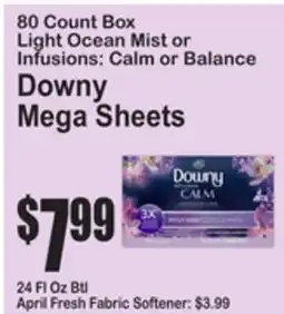 SuperFresh Downy Mega Sheets offer